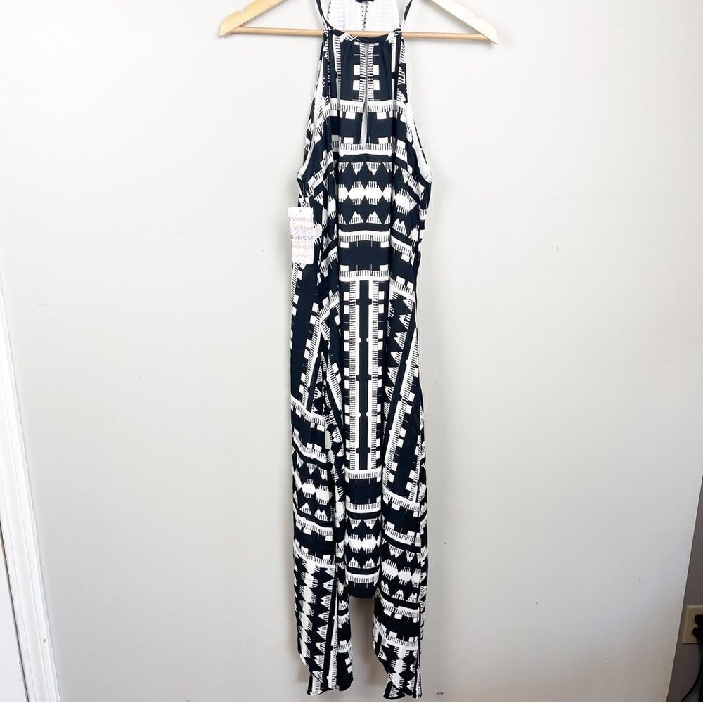 Black and White Geometric Pattern Dress - Picture 2 of 7